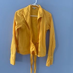 Vintage wrap waist blouse